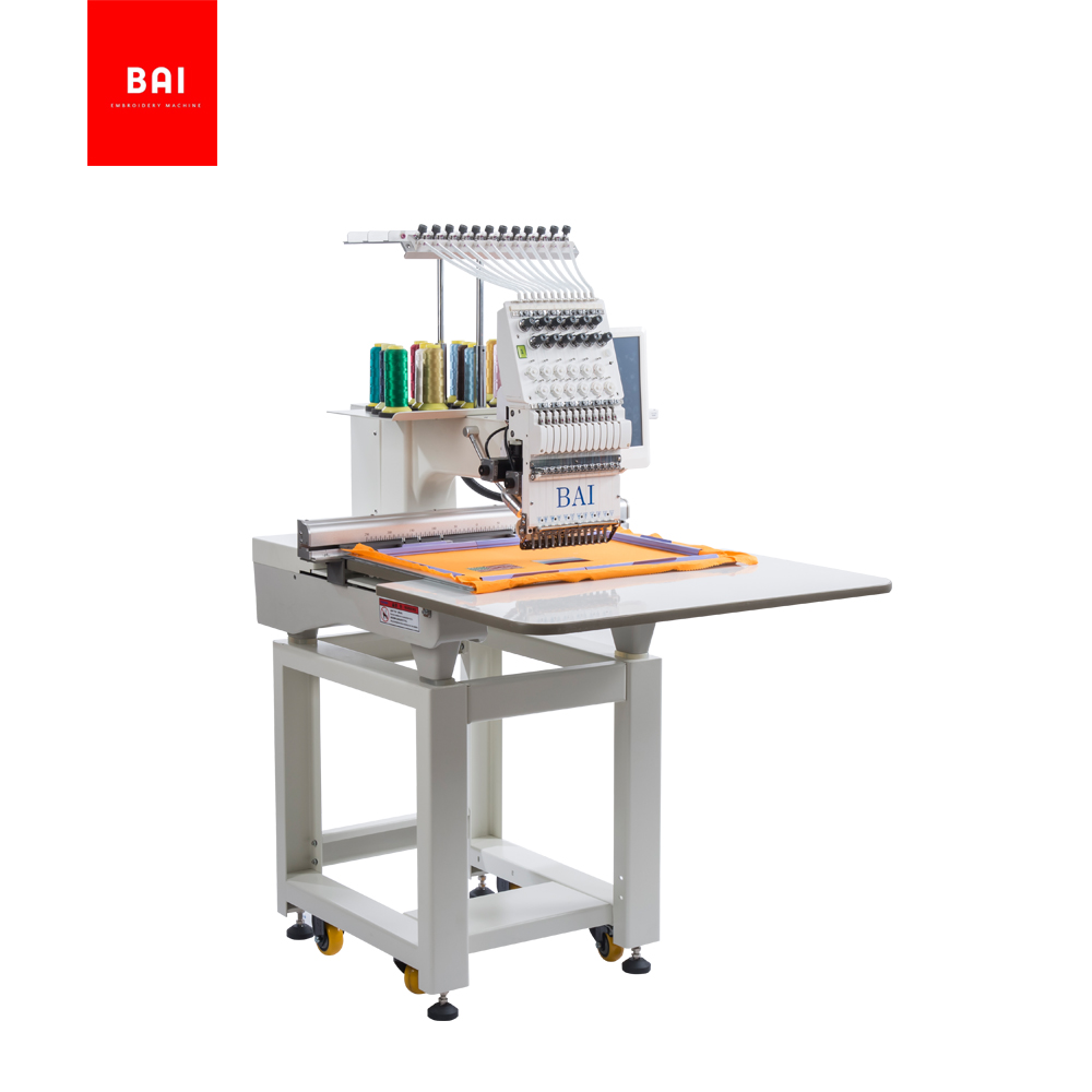 BAI High Effciency 12 Needles Shirt Garments Flat Embroidery Machine