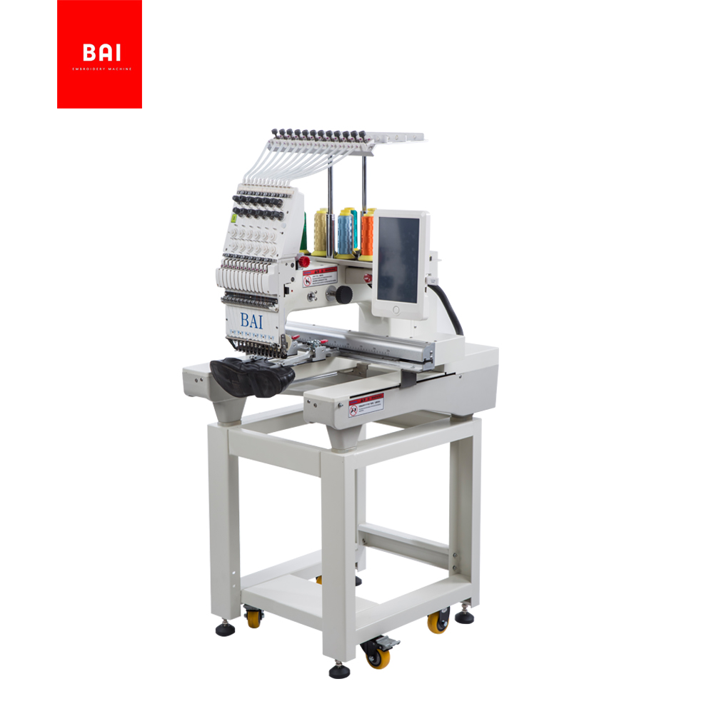 BAI Worktable Size 350*500mm 1 Head T-shirt Jeans Cloth Embroidery Machine