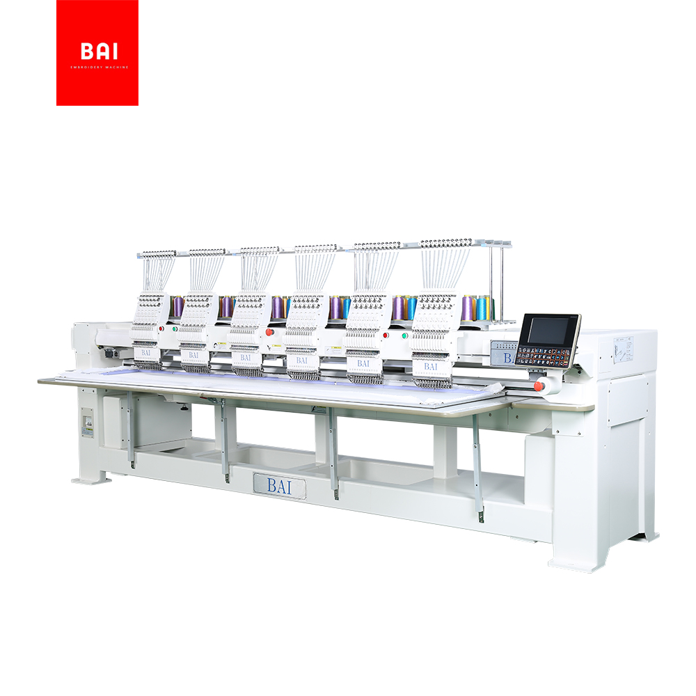 BAI High Speed Automatic 12 Needles 6 Heads Dahao Computer Embroidery Machine for Hat