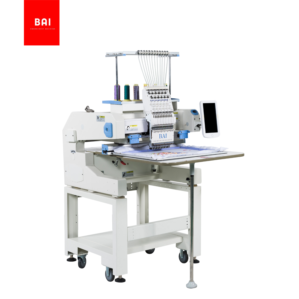 BAI High Speed Industrial Photo Hat Hat Single Head Embroidery Machine Sale for Peru
