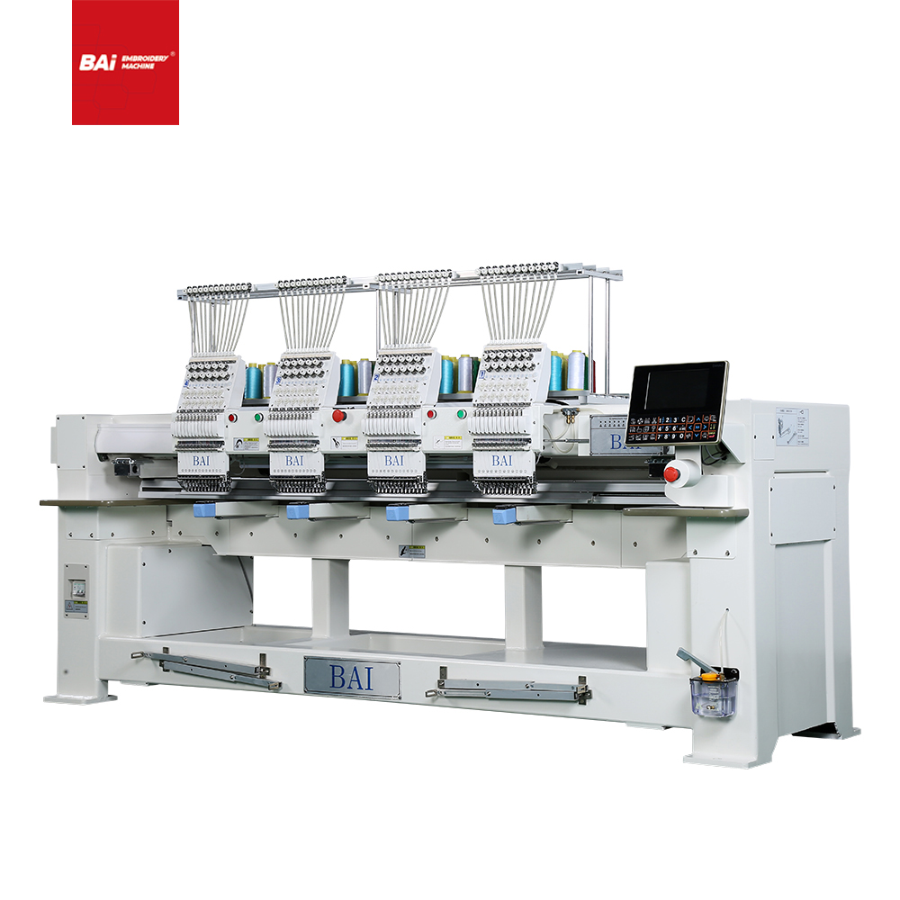 BAI High Speed 4 Heads 12 Needles Computer Embroidery Machine for Commercial 