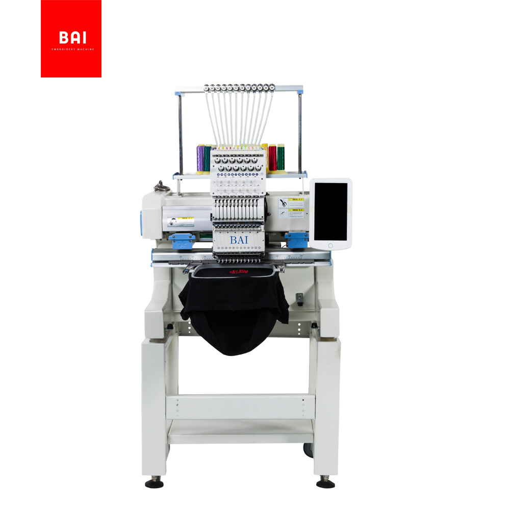 BAI DAHAO 10 Inches Screen Home Use T Shirt Logo Embroidery Machine for design shop