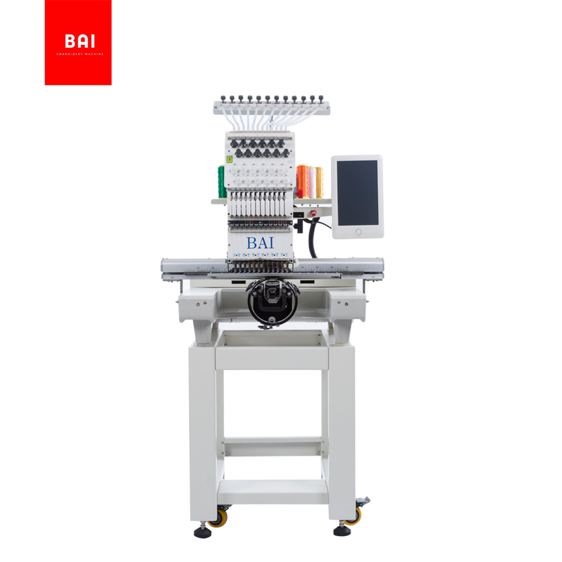 BAI Single Head 12 Needles 500*1200mm Usb Embroidery Machine Embroidery ...