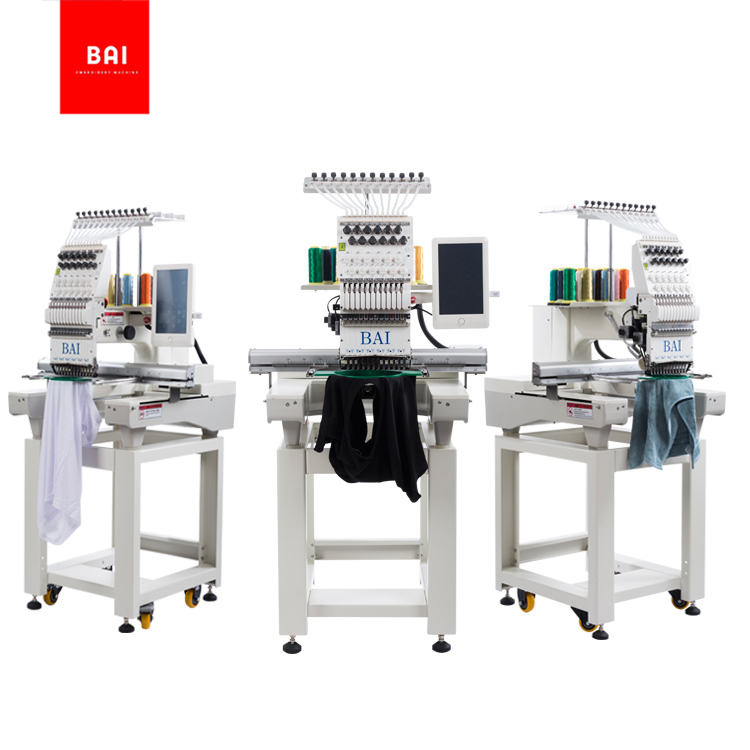 BAI Multi Needle Cheap Single Head Hat Hat Embroidery Machine Price with Latest Technology