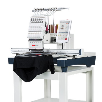 BAi Embroidery Machines Computerized for Hat Automatic Digital Commercial Machine Embroidery for Clothing Shirts 15 Multi Needles Single Head Mirror 1501 with Big Embroidery Area 13.7x 19.6 for Home Mini Studio or Industrial Use 