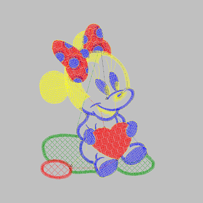 Mickey Mouse Embroidery for T-shirt