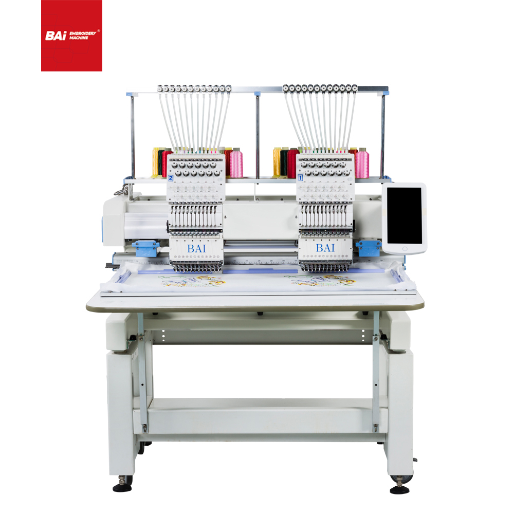 BAI Portable Computerized Made in China Flat Embroidery Machine with Usb Floppy Drive 