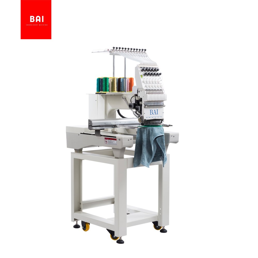 BAI Multi Needle Cheap Single Head Hat Hat Embroidery Machine Price with Latest Technology