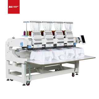 BAI Latest High Speed Industrial Computerized Embroidery Machine for Shoes Cap T-shirt 