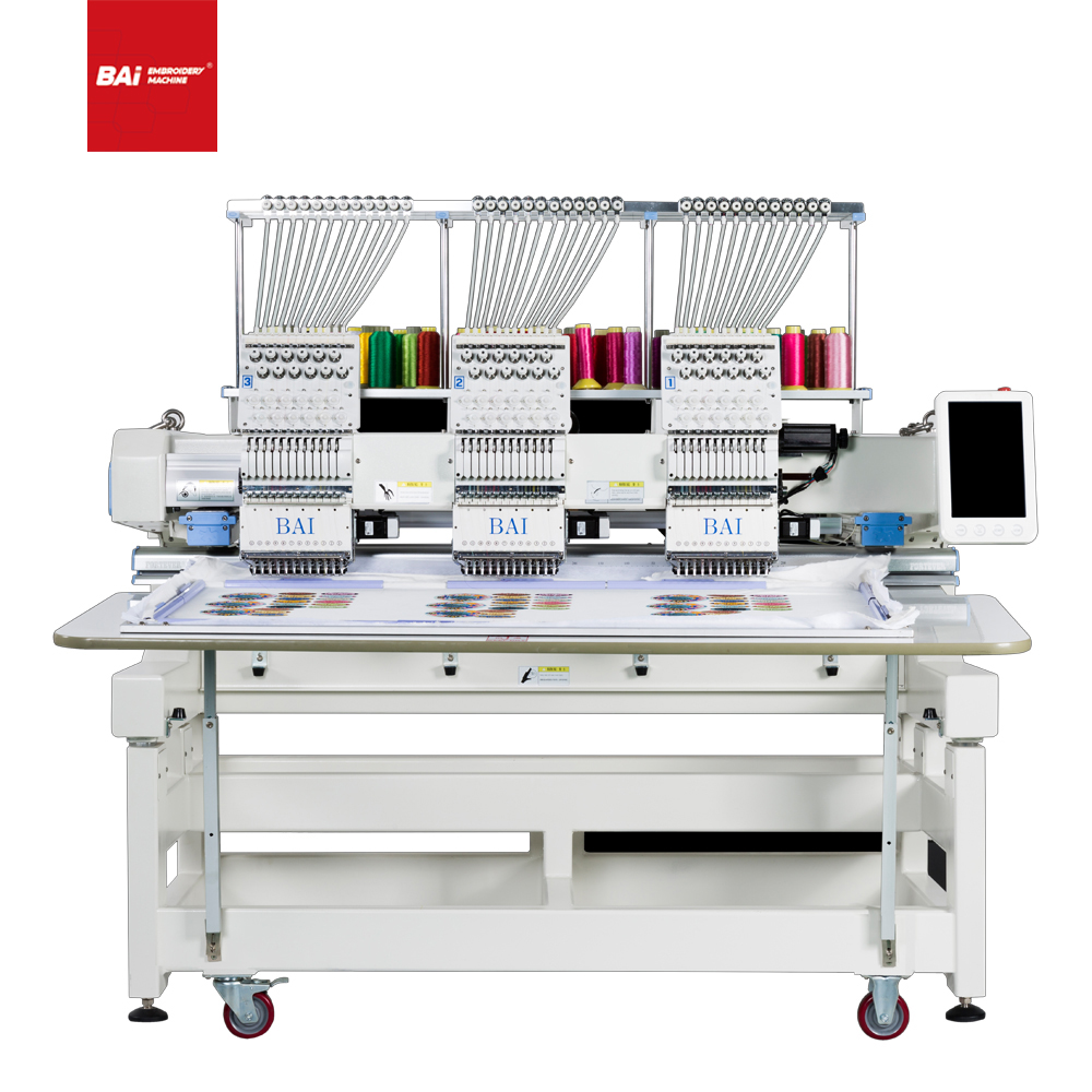 BAI Automatic High Speed Computerized Cap Embroidery Machine with Twelve Needles