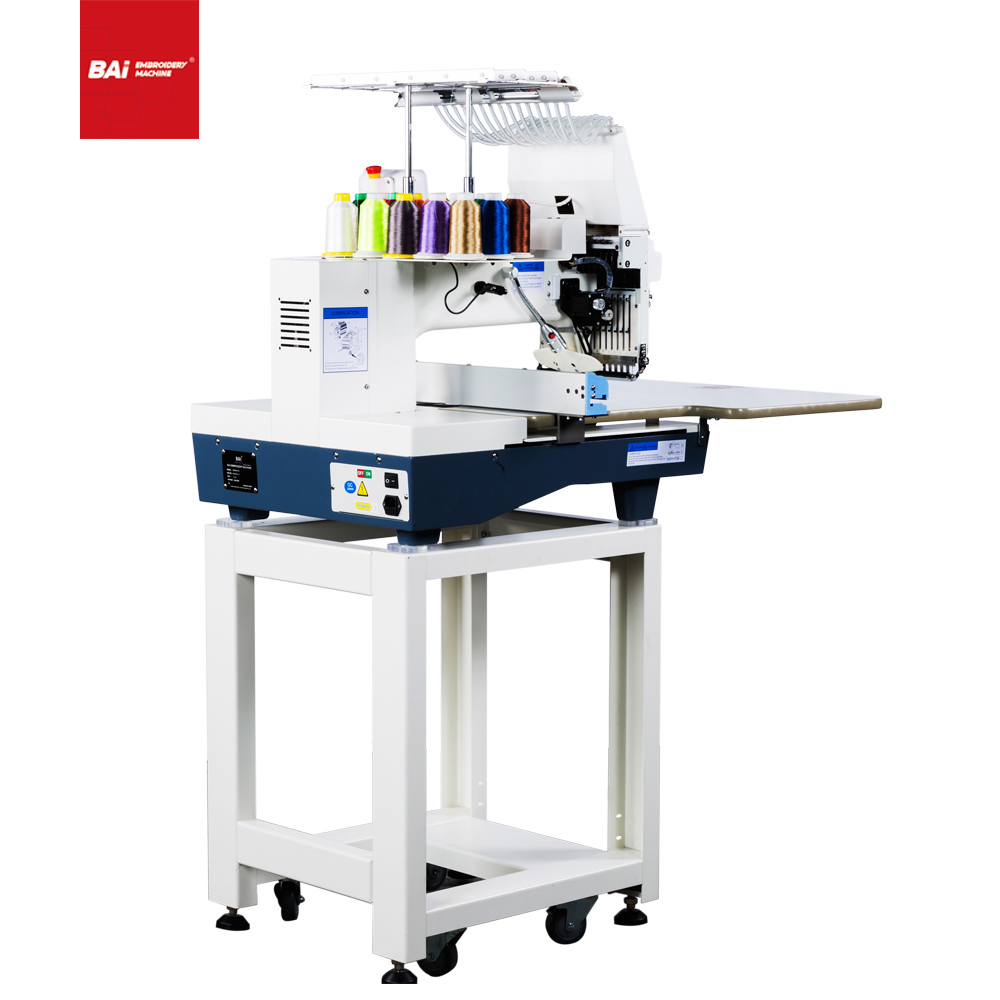 BAI High Speed Automatic 1 Head Computer Embroidery Machine for Sale