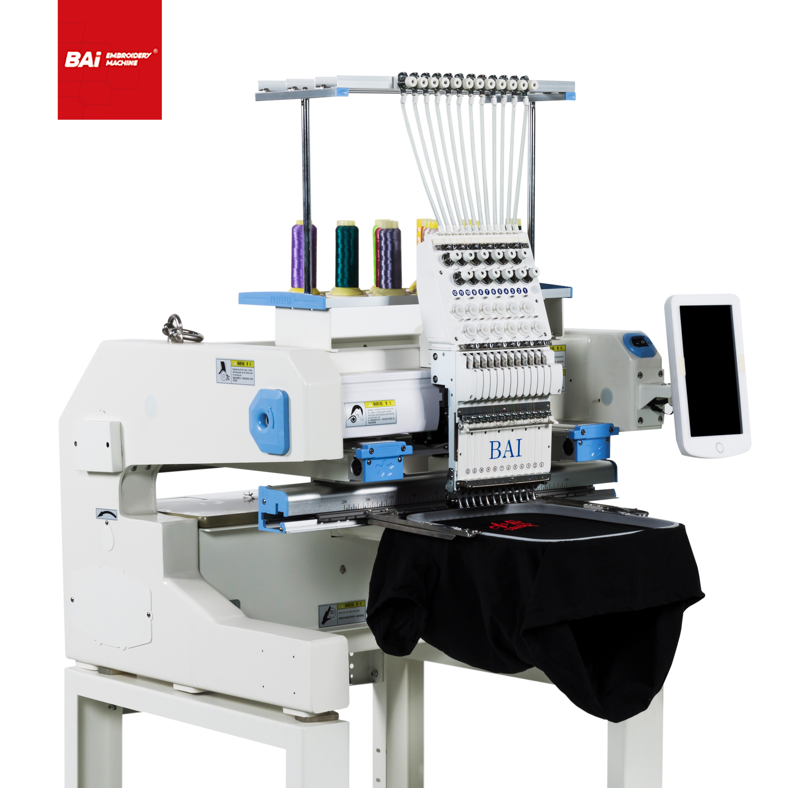 BAI Cheap Hat Embroidery Machine with Home Computerized 