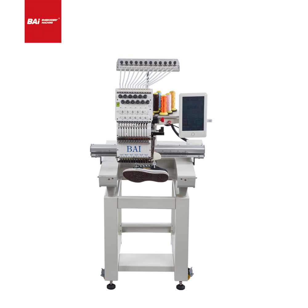 BAI Commercial Computer Cap Embroidery Machine with Twelve Needles