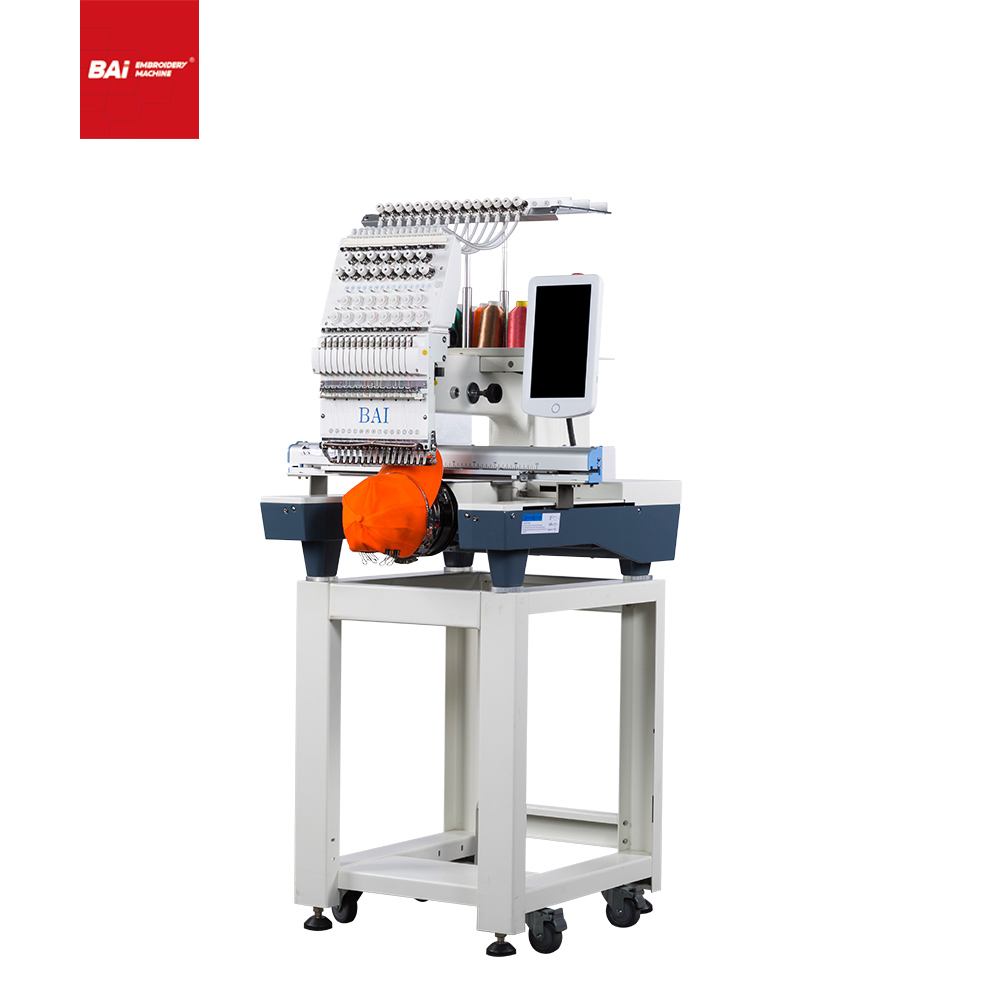 BAI High Speed Multifunctional Single Head Embroidery Machine with The Latest Style To Embroider Cap