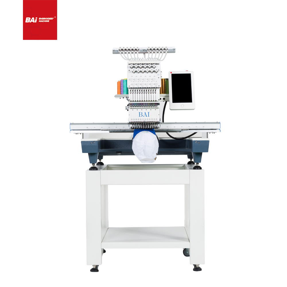 BAI Computerized Operation 500*800mm Flatbed Embroidery Machine for Garment